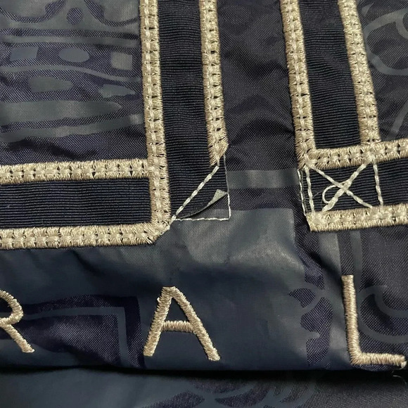 Coogi Navy Nylon Bomber Jacket SZ S‎ - Picture 8 of 8